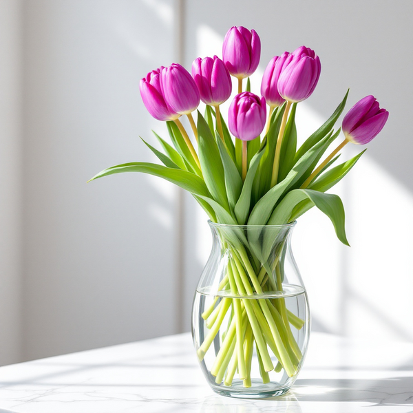 Dozen Purple Tulips