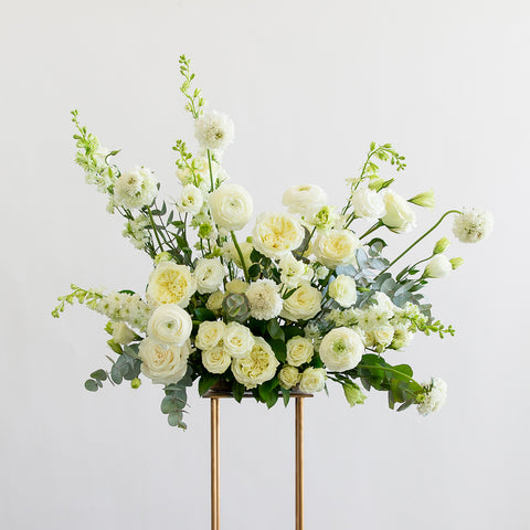 White, green, and accents of gold is classic(Promotion)
