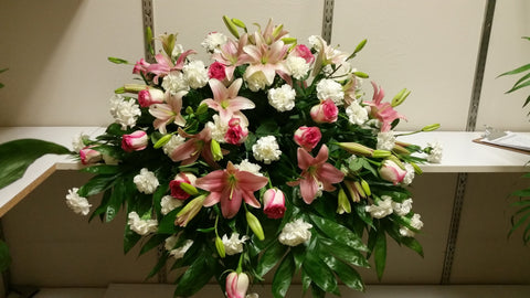 White Pink Casket