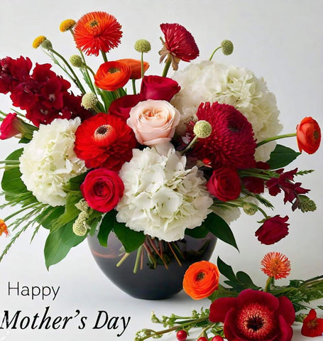 "Crimson Serenity Mother's Day Bouquet"