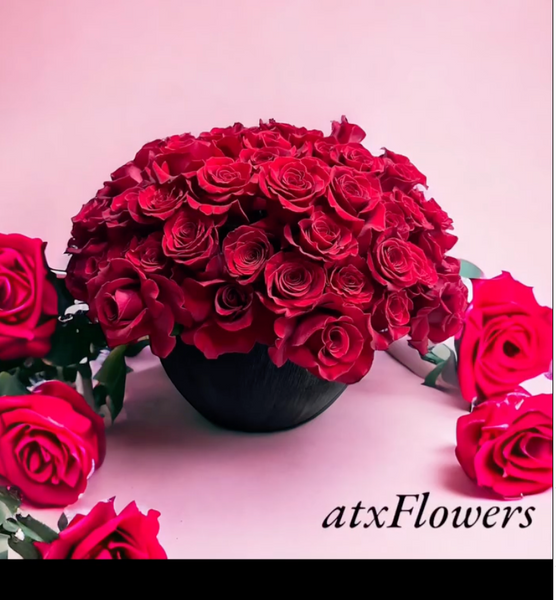 50 Premium Long Red Roses