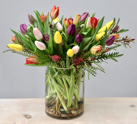 "Passionate Tulip Bouquet"